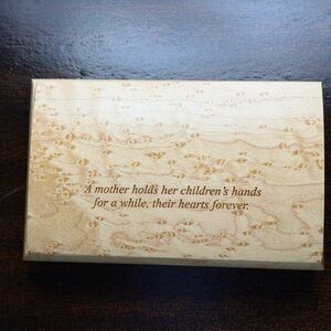 Solid Birdseye Maple wooden keepsake box handcrafted by Mike Mikutowski.